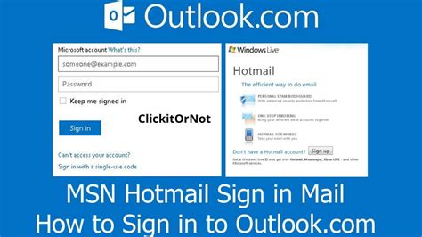 log in msn hotmail